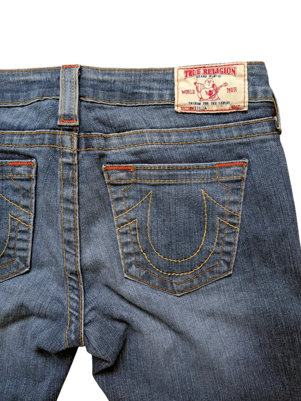 Vintage Y2K 00's USA Made True Religion Women’s Denim Jeans Classic Back Pocket - Picture 3 of 11